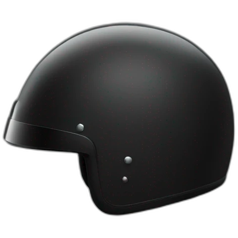 black motorcycle helmet emoji
