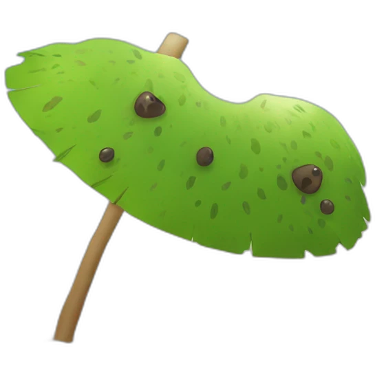 a kiwi in the beach emoji
