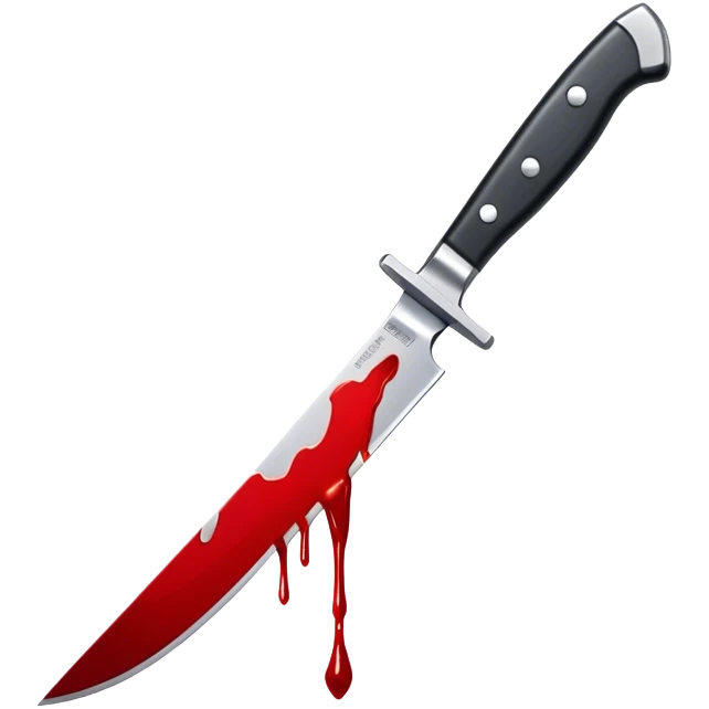 knife with blood dripping emoji