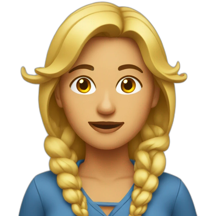 mujer haciendo hipopreswivos emoji