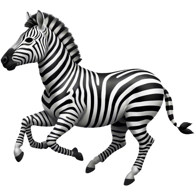Zebra Galloping emoji