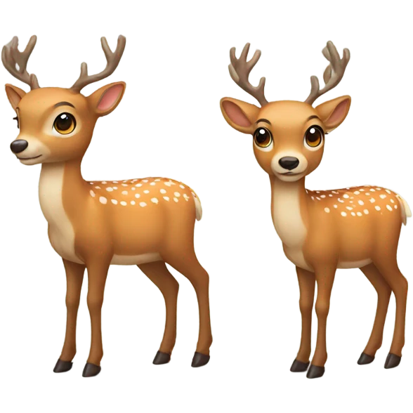 Two deer  emoji