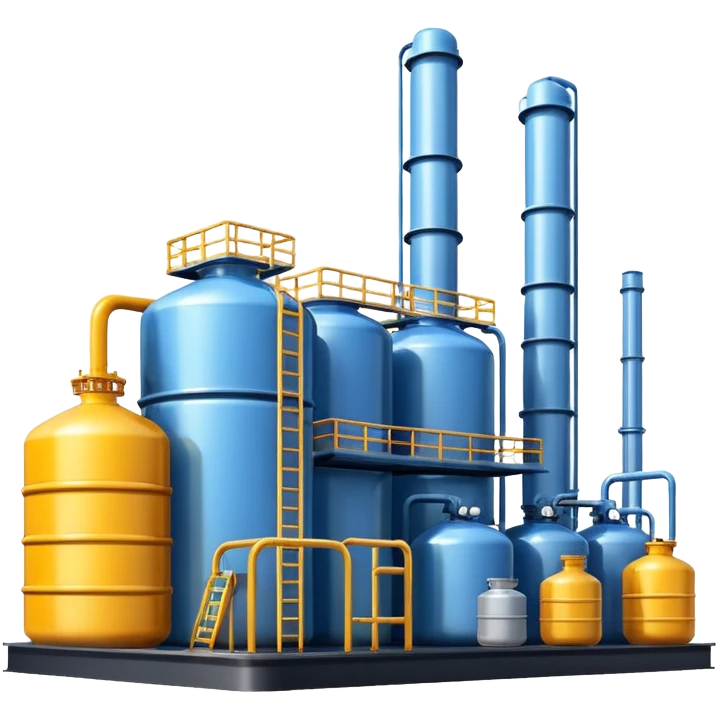 generate ultra realistic oil products plant emoji