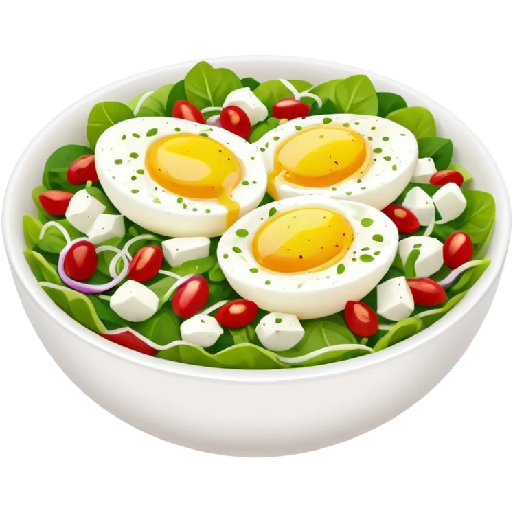Egg, Labneh and Sumac Salad Bowls
 emoji