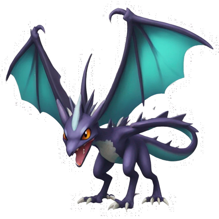 Cool Nargacuga-Noivern-Pokémon Full Body emoji