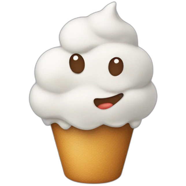 Coração de sorvete emoji