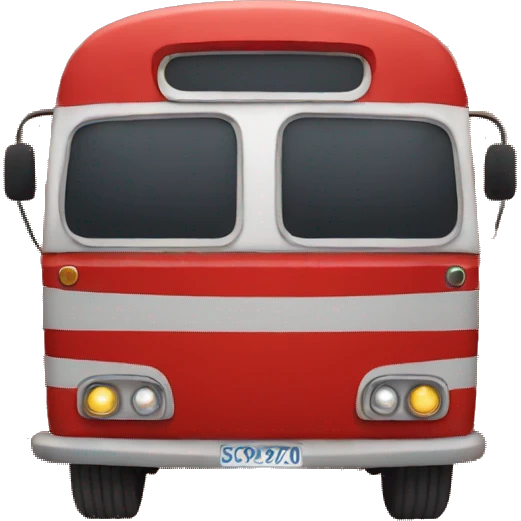 red moroccan bus emoji
