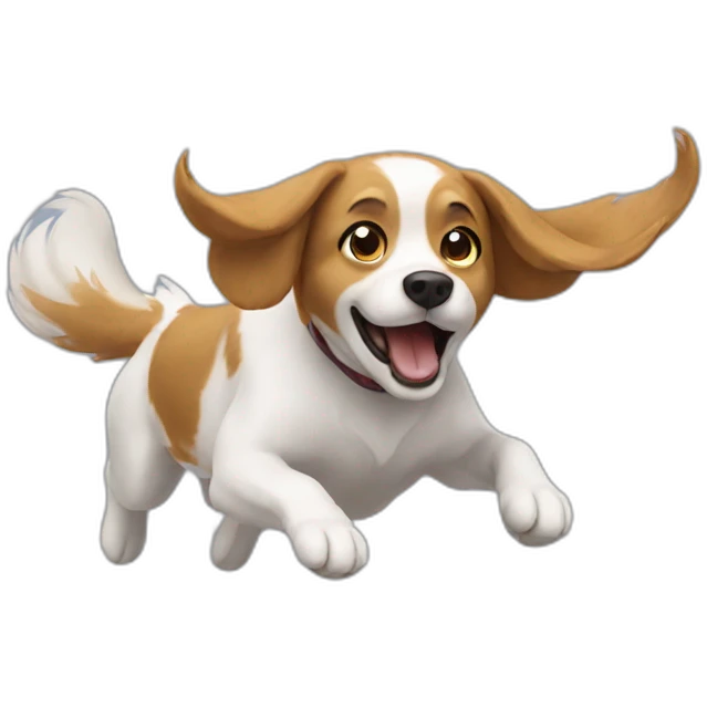 Flying dog emoji
