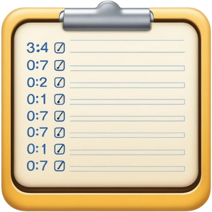 جدول مواعيد emoji