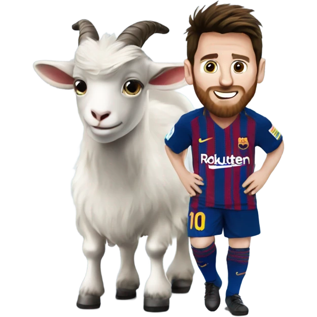 messi being a goat emoji