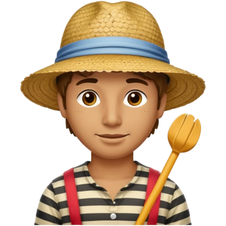 Gondolier striped shirt emoji