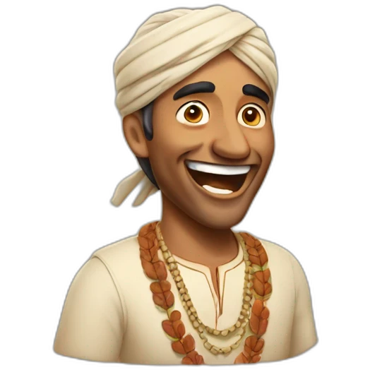 Indian men laughing emoji