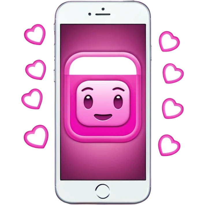 mix color pinks text message emoji