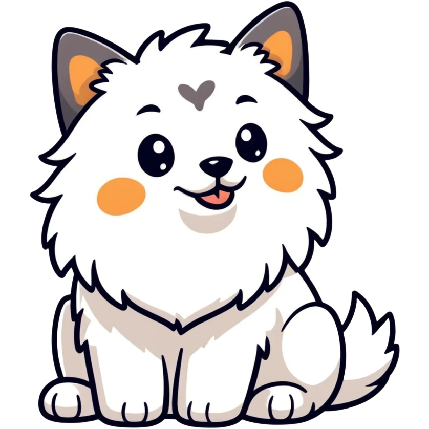 Cute dog emoji