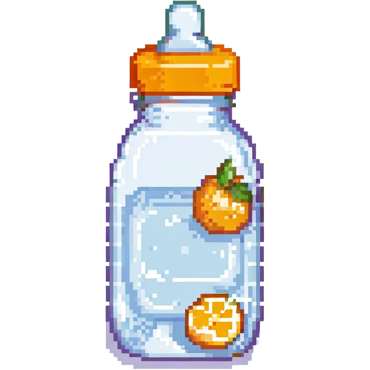 baby bottle with orange lid emoji