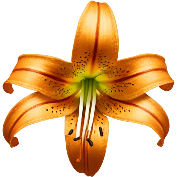 Tiger lily flower emoji