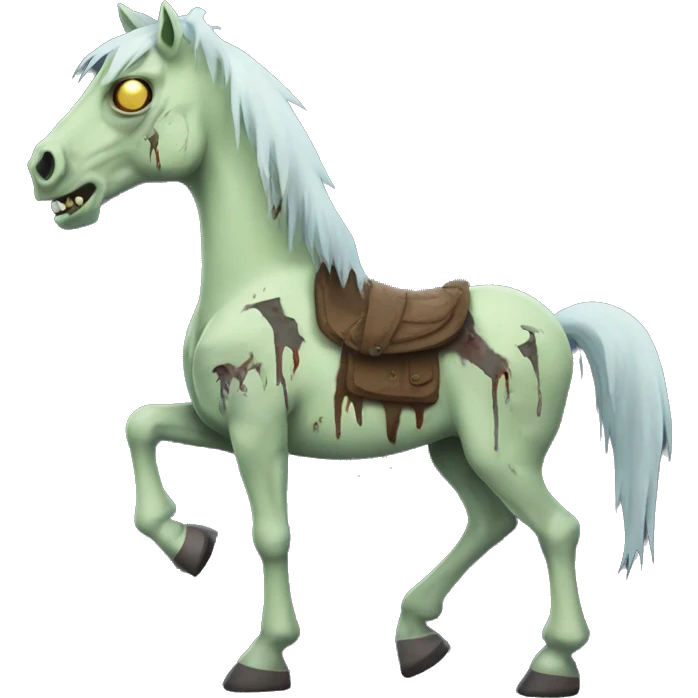 zombie horse full body emoji