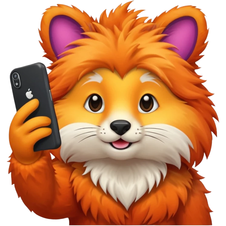 animal taking selfie emoji