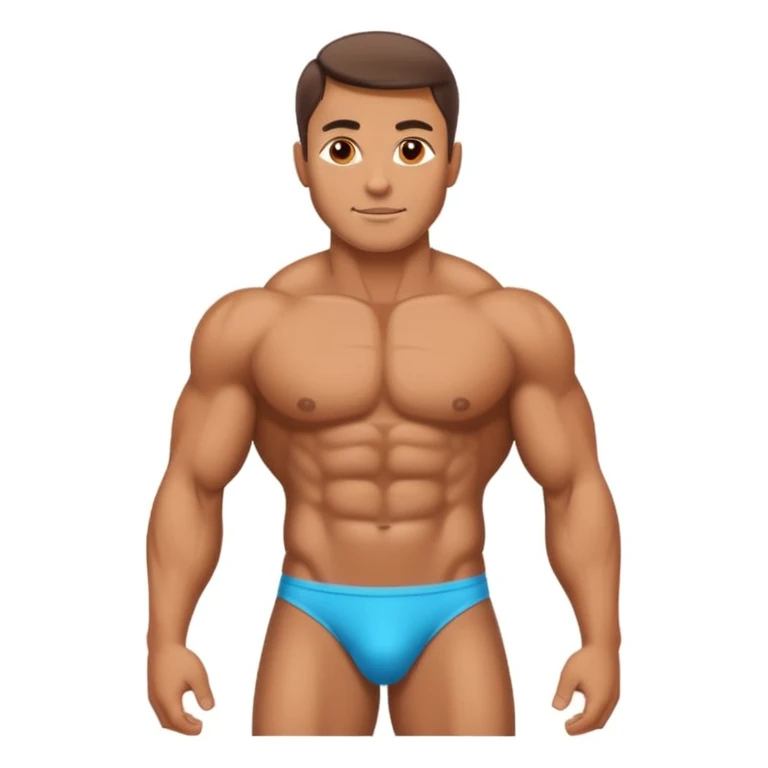 Накачаний мужик в стрингах  emoji