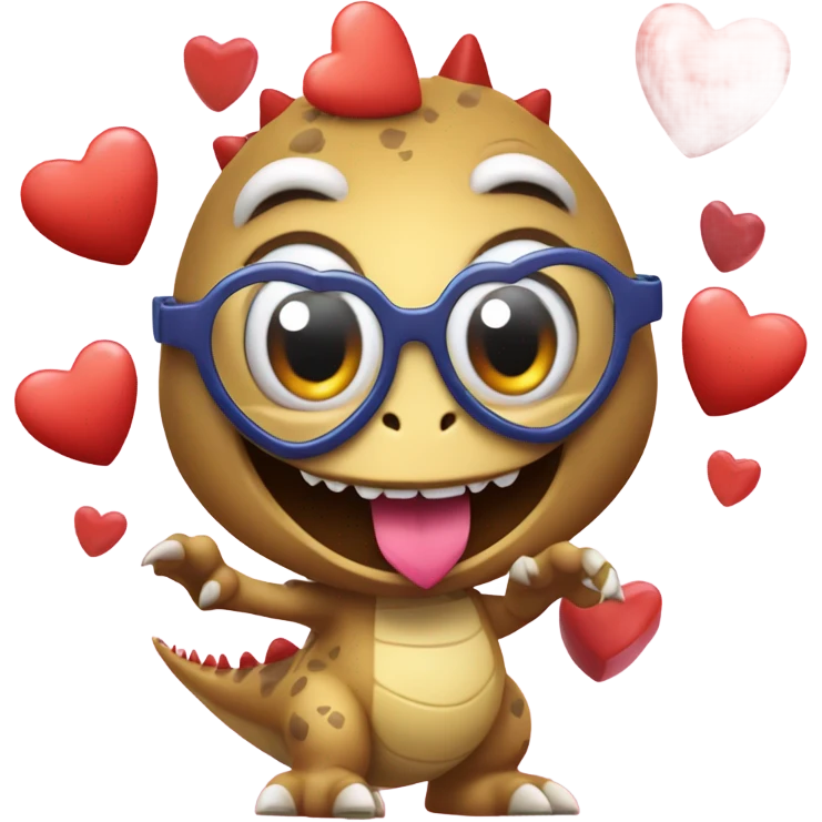 valentines dinosaur  emoji