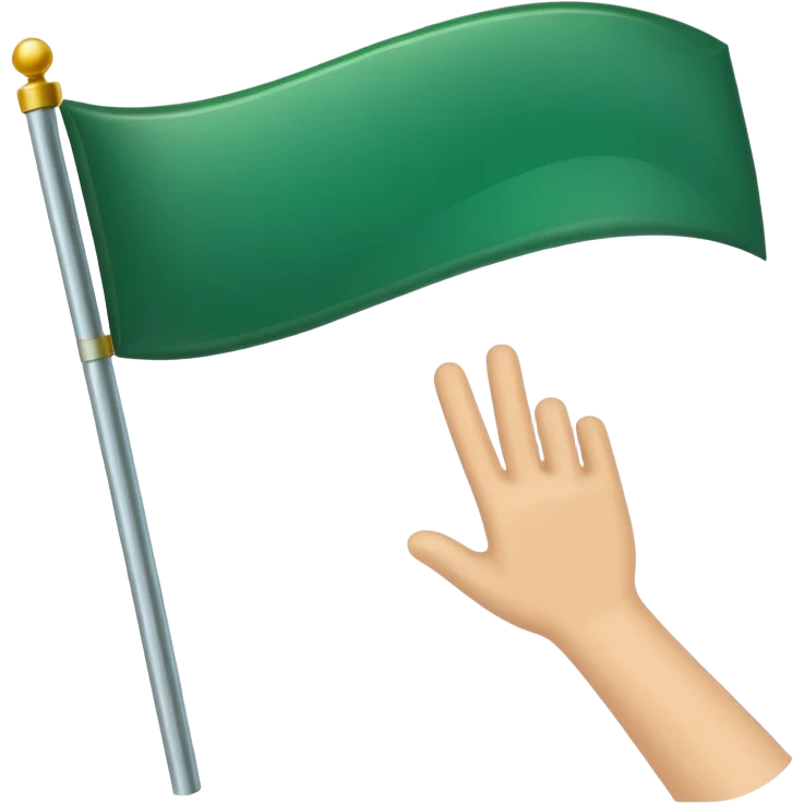 🚩 turn this into green emoji