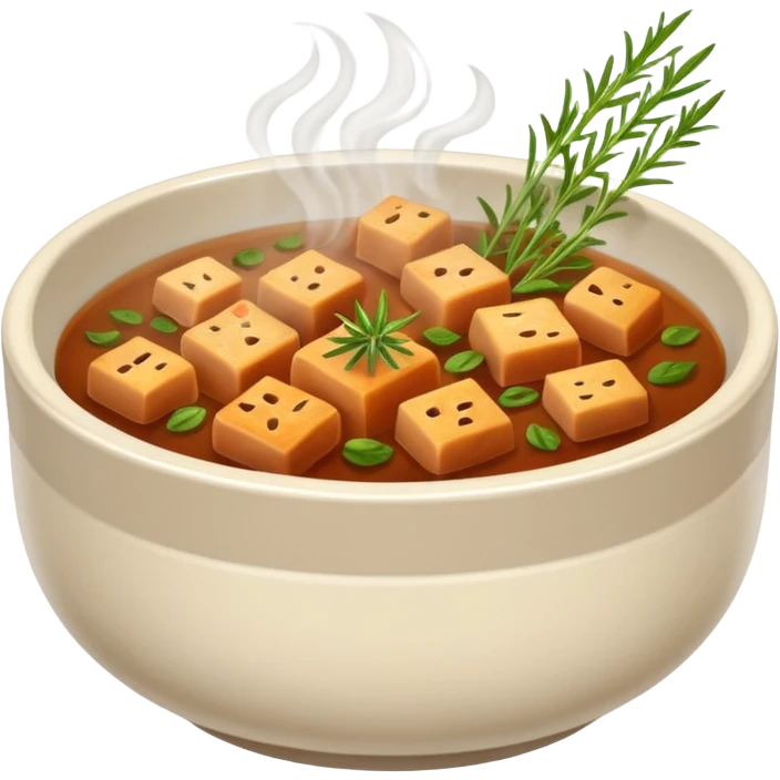 brown stock in bowl emoji