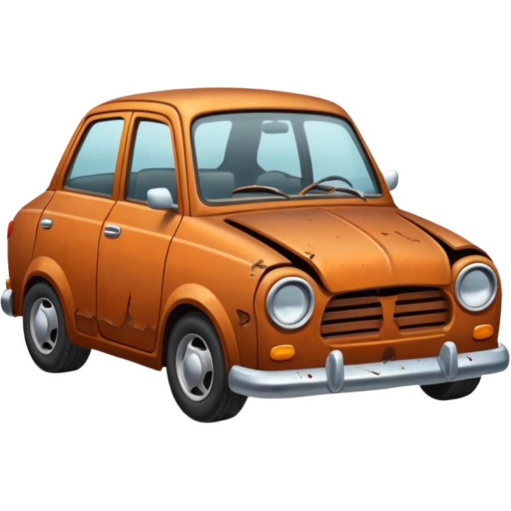 Broken car emoji