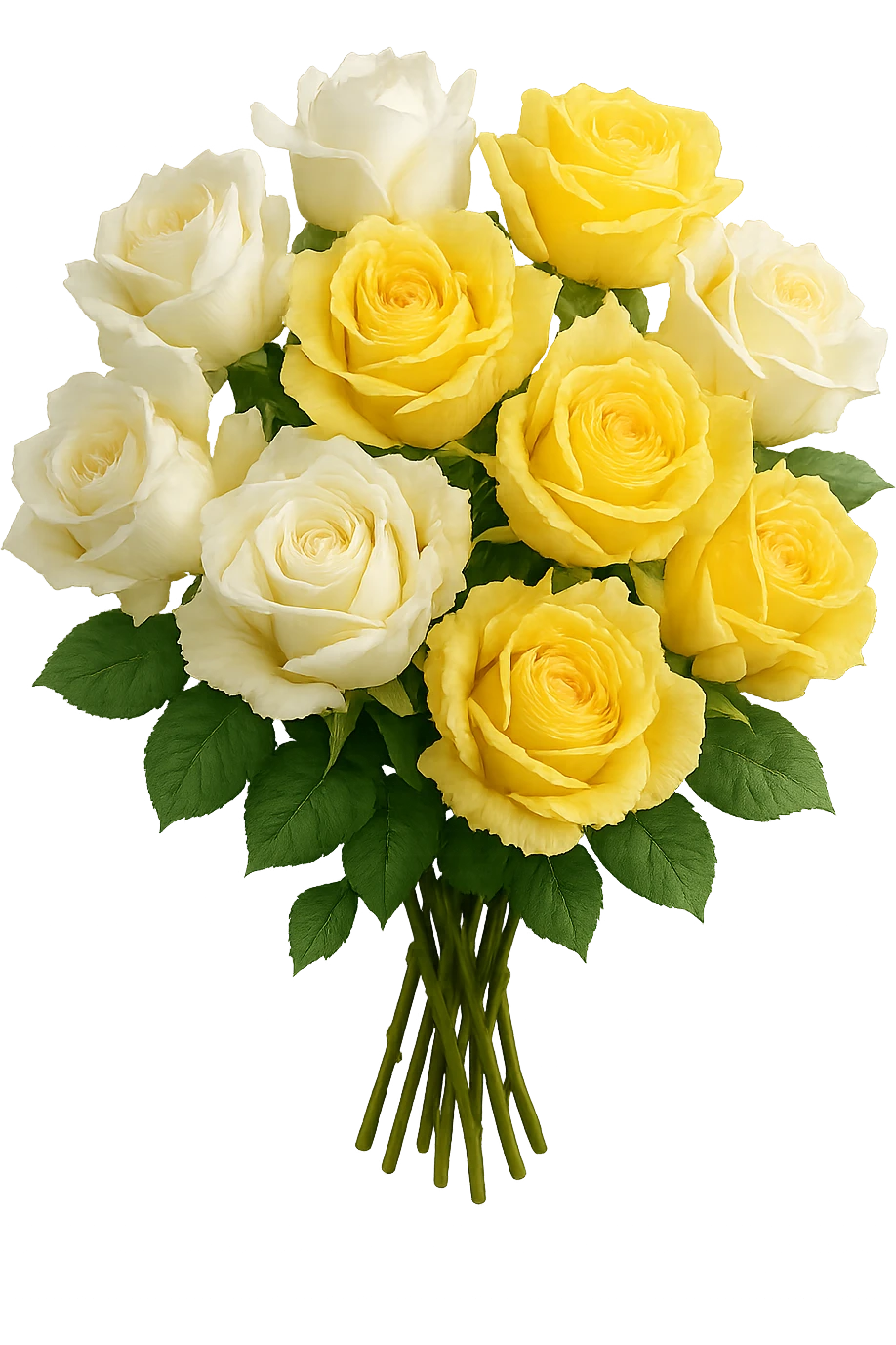 bouquet of white and yellow roses , remove background emoji