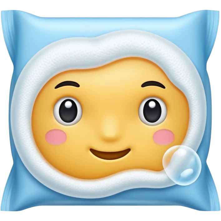 Bubble tissue wipes emoji