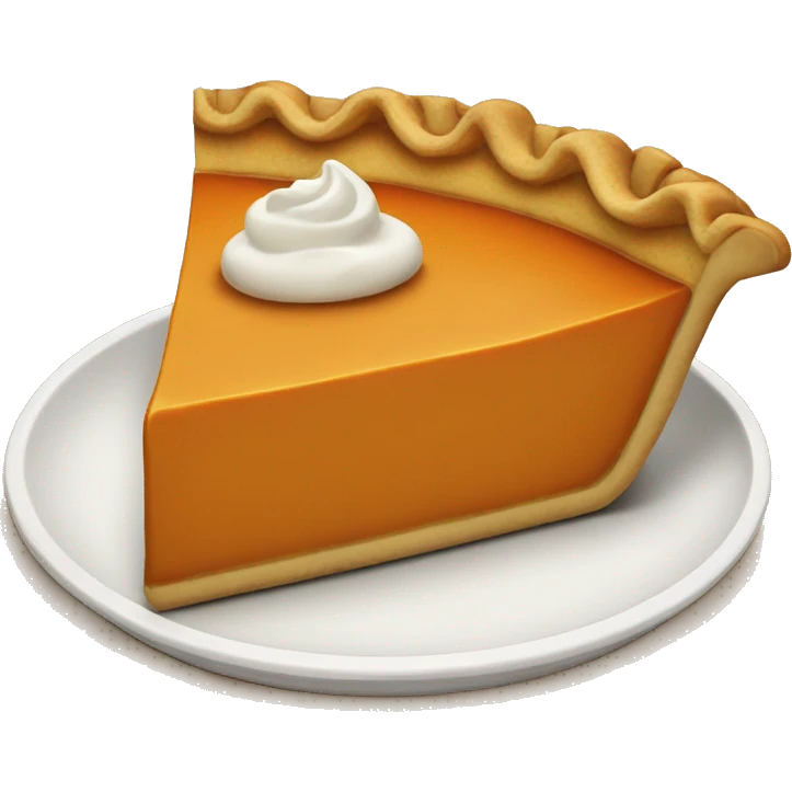 Pumpkin pie emoji