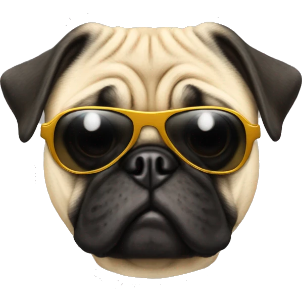dog-pug-with-gun-and-sunglasses  emoji