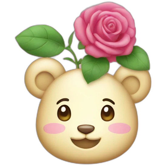 Bisounours rose emoji