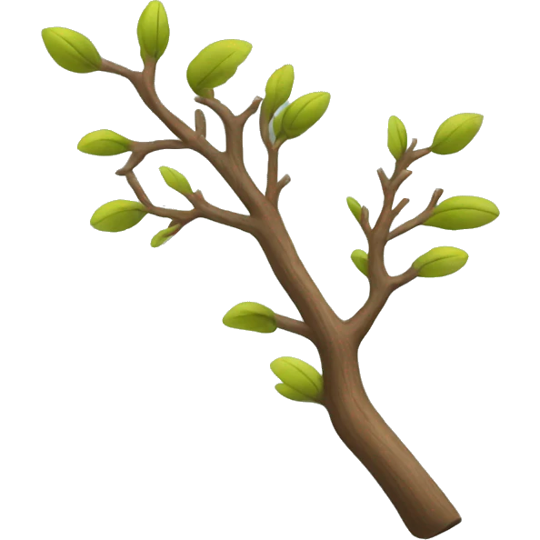 crooked branch without leaves emoji