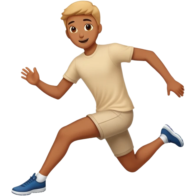Человек прыгает emoji