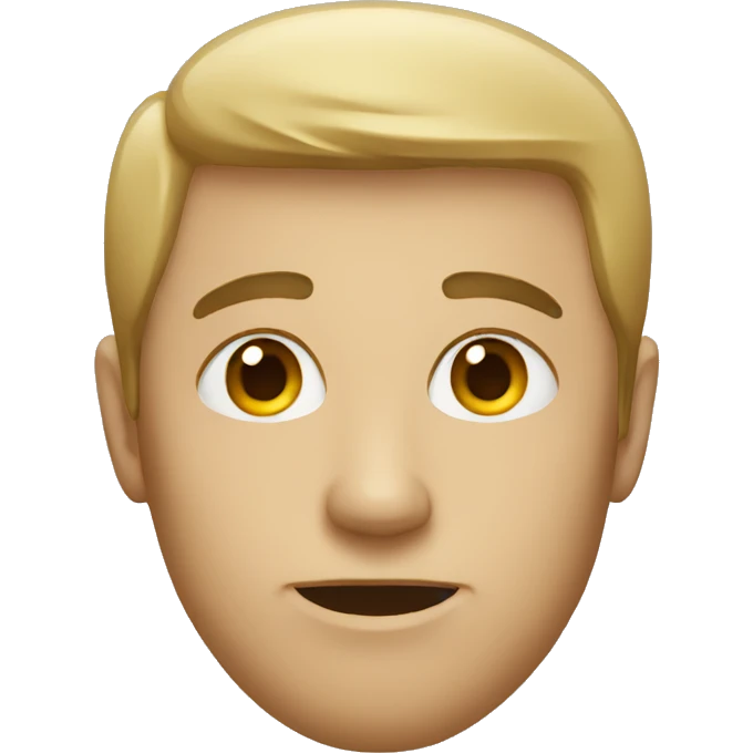A man staring  emoji