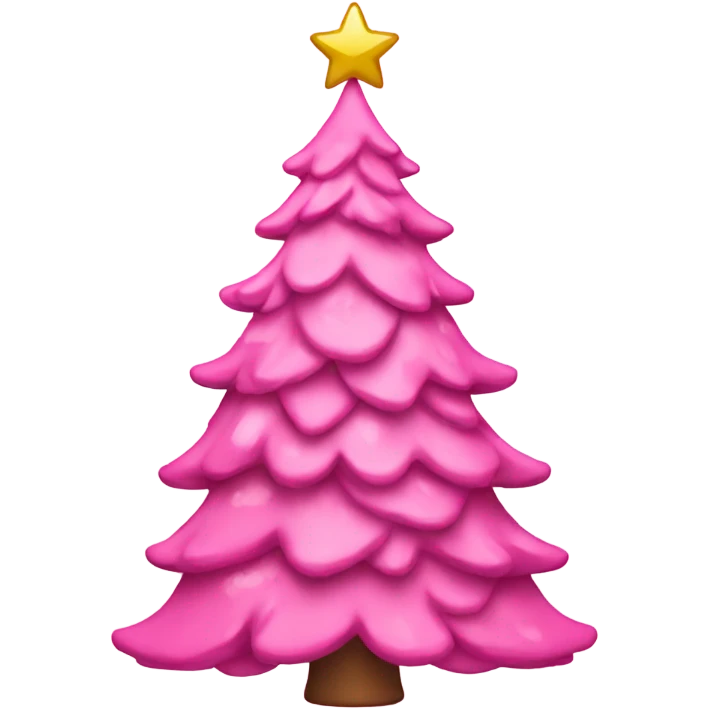 pink christmas tree emoji