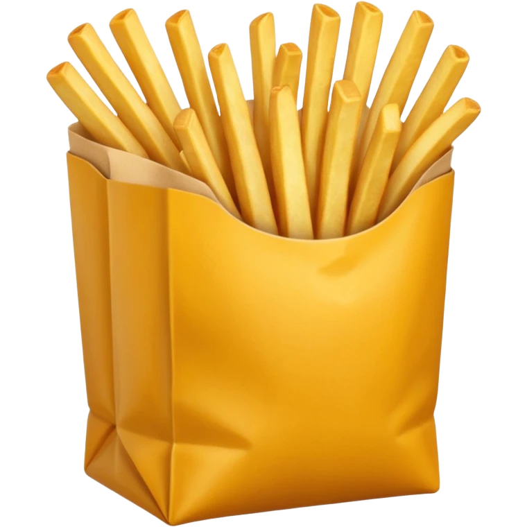 Porzione di patatine media confezione gialla emoji