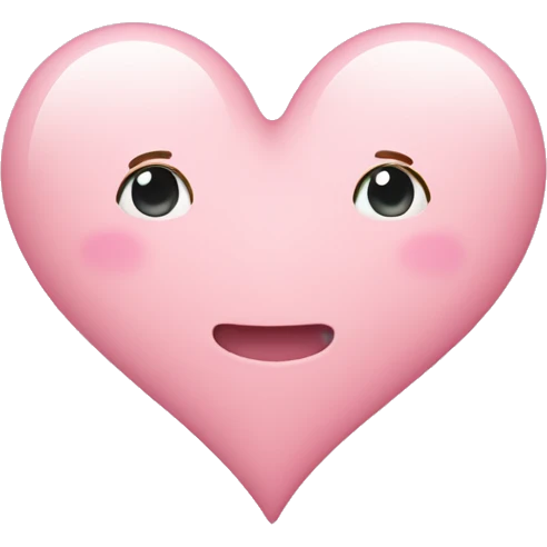 Light pink heart  emoji