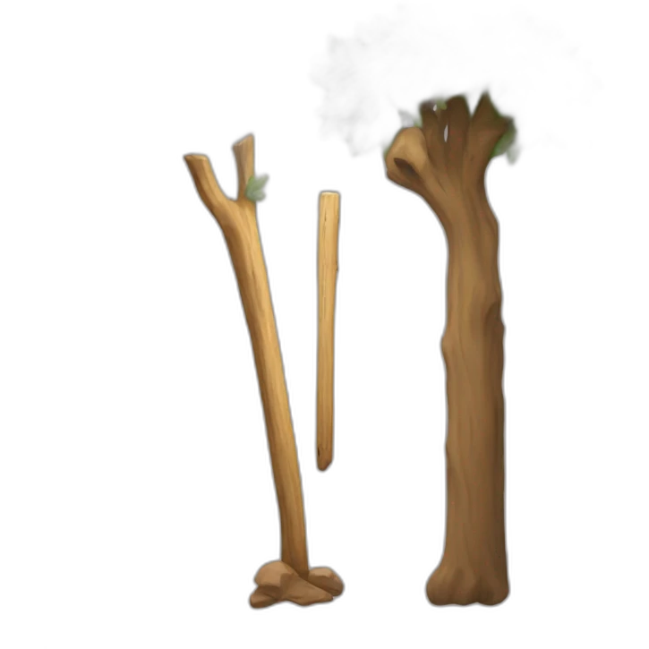 jesus and tree stick emoji