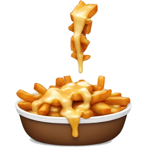 Poutine qui mange de la poutine emoji