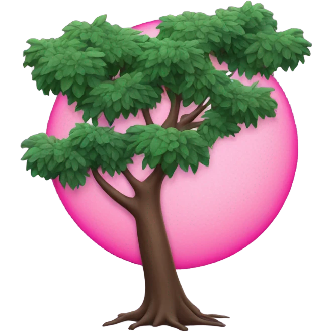 Pink Moon Tree emoji