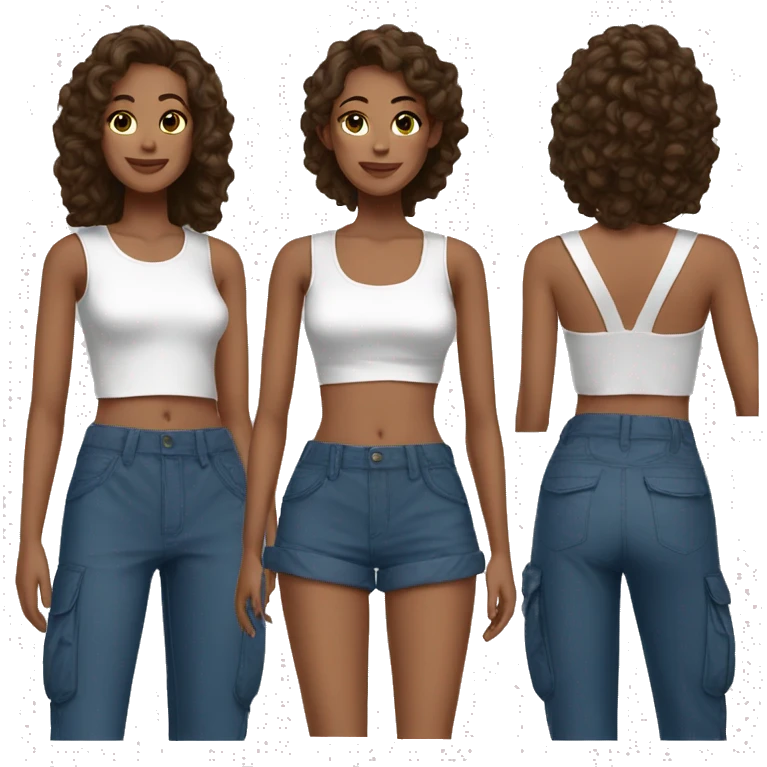 cargos and crop top emoji