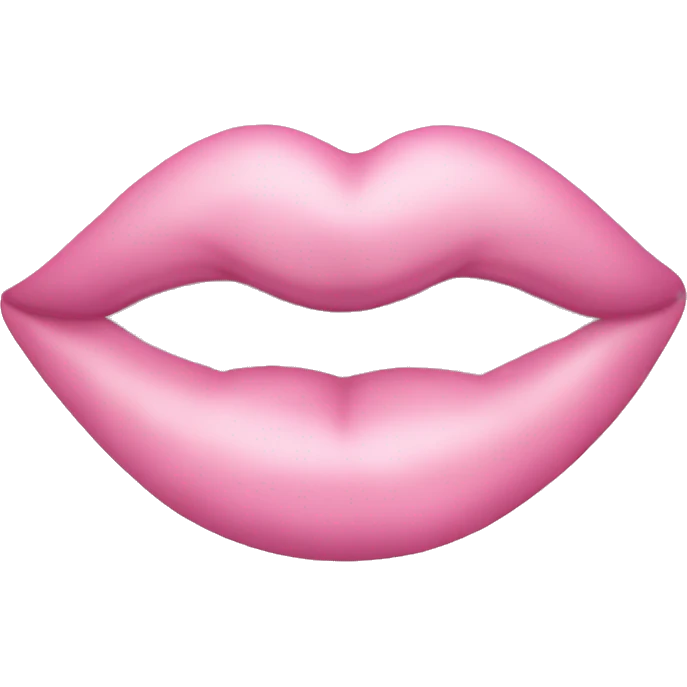 pastel pink kiss emoji
