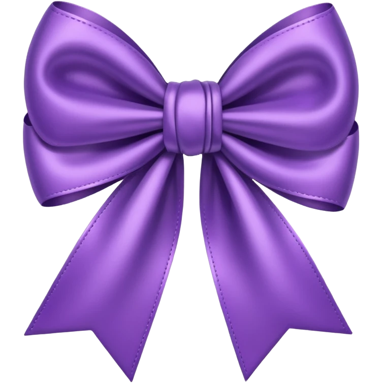 Cute bow purple  emoji