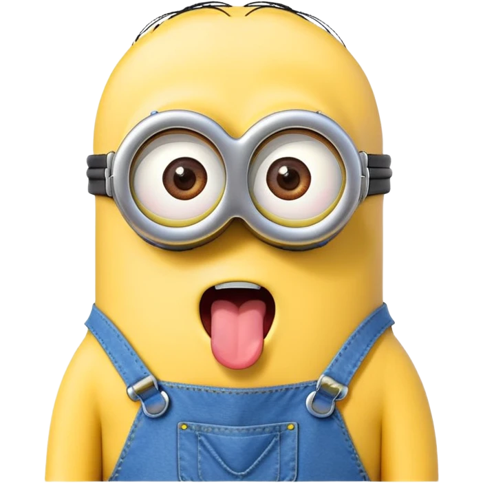 minion with tongue out emoji