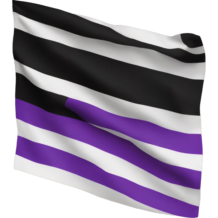 Bandera asexual  emoji