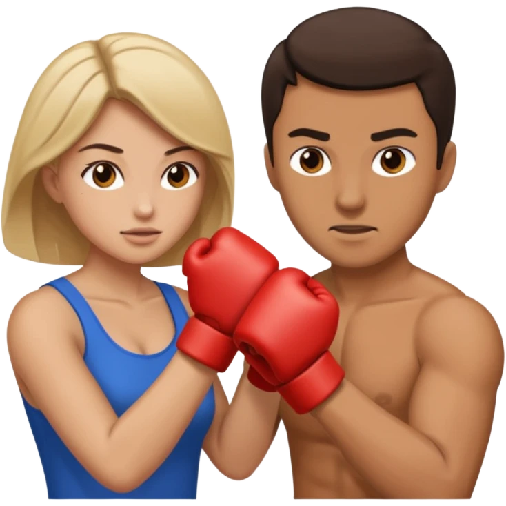 man punching a woman emoji