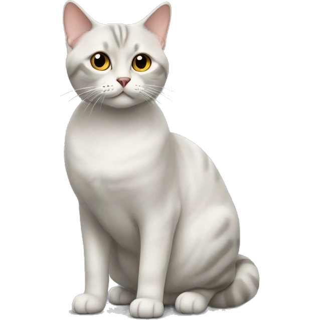 British short cat hair cream sitting up  emoji