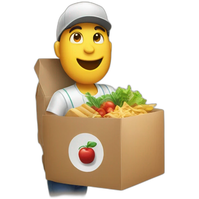 food-delivery with magic emoji
