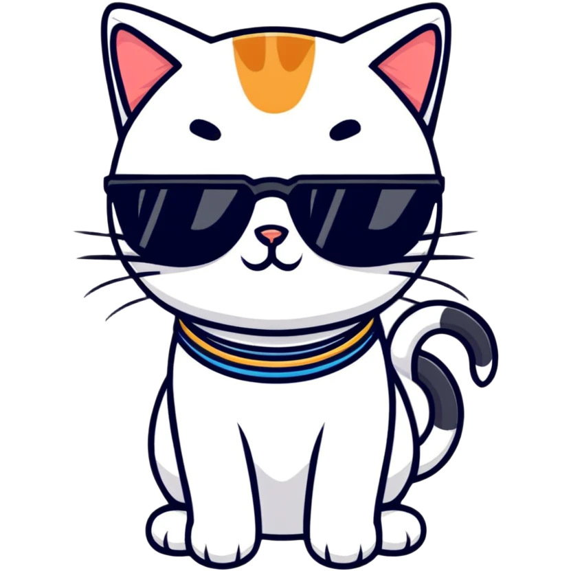 cat wearing sunglasses emoji